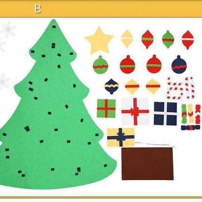 Sapin de Noël en feutrine à faire soi-même Lighteme