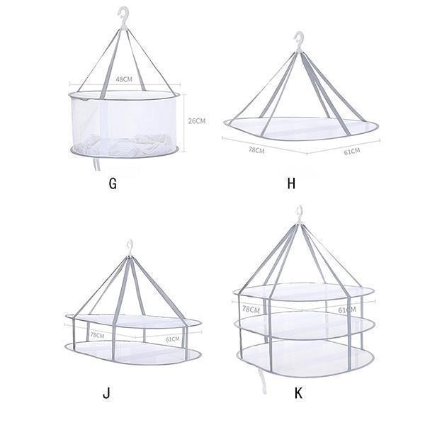 Lighteme Wäscheständer aus gefaltetem Netzgewebe (10 Ausführungen)