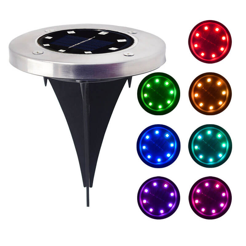 (6er-Pack) Lighteme Colorize Solarleuchten Farbwechsel-Ringleuchten im Boden 