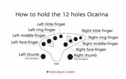 12 Hole Ocarina Alto C Flute legend of zelda ocarina Blue Green Brown Music Instrument - HLURU.SHOP