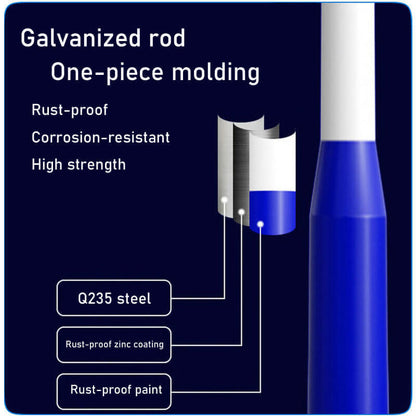 Lighteme 20 Fuß kommerzieller Straßen-/Parkplatz-/Flaggenlichtmast, Aluminium + Käfig, 1er-Pack