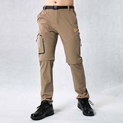Pantalon et short d'extérieur à séchage rapide Lighteme - Pantalon de randonnée extensible avec deux sections détachables