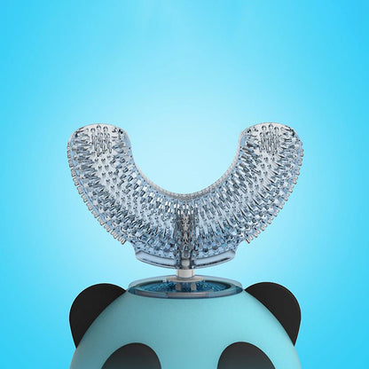 IHRnia Kids Cute Cartoon U-Shaped Electric Automatic Toothbrush,Colored Contact Lenses