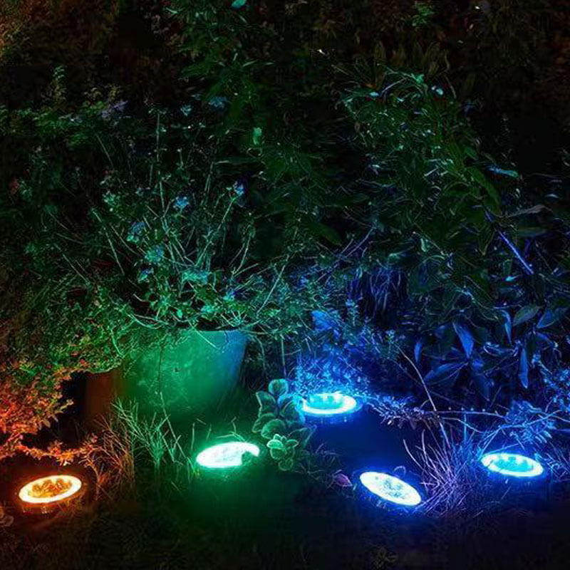 (6er-Pack) Lighteme Colorize Solarleuchten Farbwechsel-Ringleuchten im Boden 