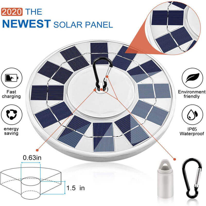 Lighteme Flagpole Solar Light 4640 Lumen 12000mAh Rechargeable Battery Flag Pole Light Solar Powered