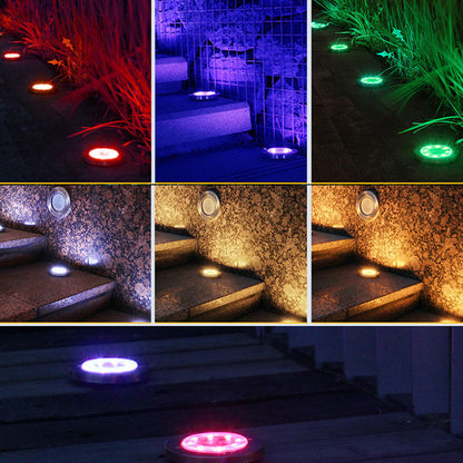 (6er-Pack) Lighteme Colorize Solarleuchten Farbwechsel-Ringleuchten im Boden 