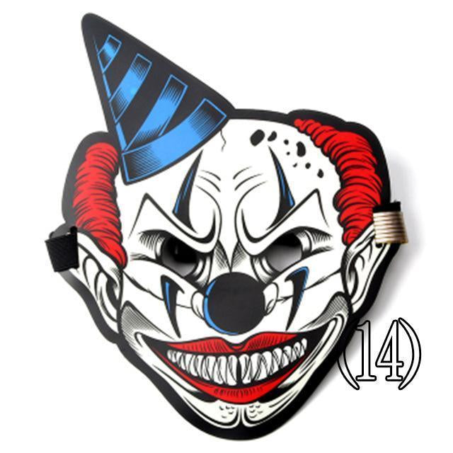 Ihrtrade Voice-activated Halloween Scary Mask (20 Types)