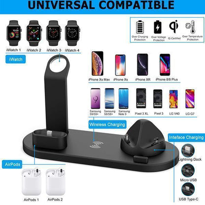 Lighteme Multifunktionales 4-in-1-Wireless-Ladegerät (2 Farben)