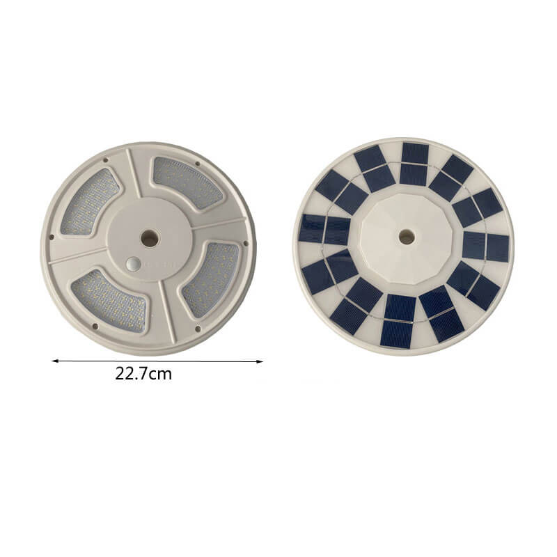 Lighteme Flagpole Solar Light 4640 Lumen 12000mAh Rechargeable Battery Flag Pole Light Solar Powered