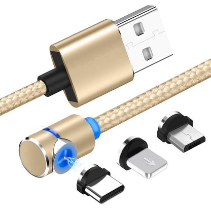 Ihrtrade 360° Magnetic Charging Cable For Apple / Micro-USB / USB-C (4 colors & 3 models)