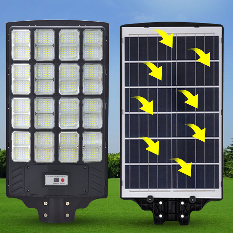 Lighteme 3000W Solar Street Light, 180000 Lumens Dusk to Dawn Street Lights Solar Powered Motion Sensor