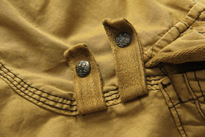 Ihrtrade - Washed Soft Cotton Cloth Men Cargo Tactical Shorts Plus Size (5 Colors),USB C Charger