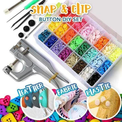 Ihrtrade Snap Button DIY Set (150 Pcs Set)