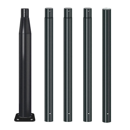 Lighteme 20 Fuß kommerzieller Straßen-/Parkplatz-/Flaggenlichtmast, Aluminium + Käfig, 1er-Pack