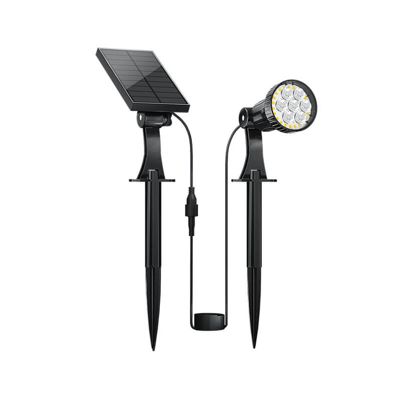 Projecteur solaire à LED Lighteme 100 lumens avec poteau (2 pièces)