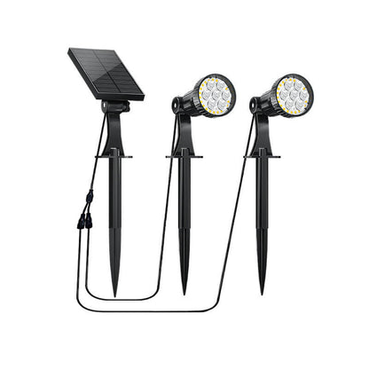 Projecteur solaire à LED Lighteme 100 lumens avec poteau (2 pièces)