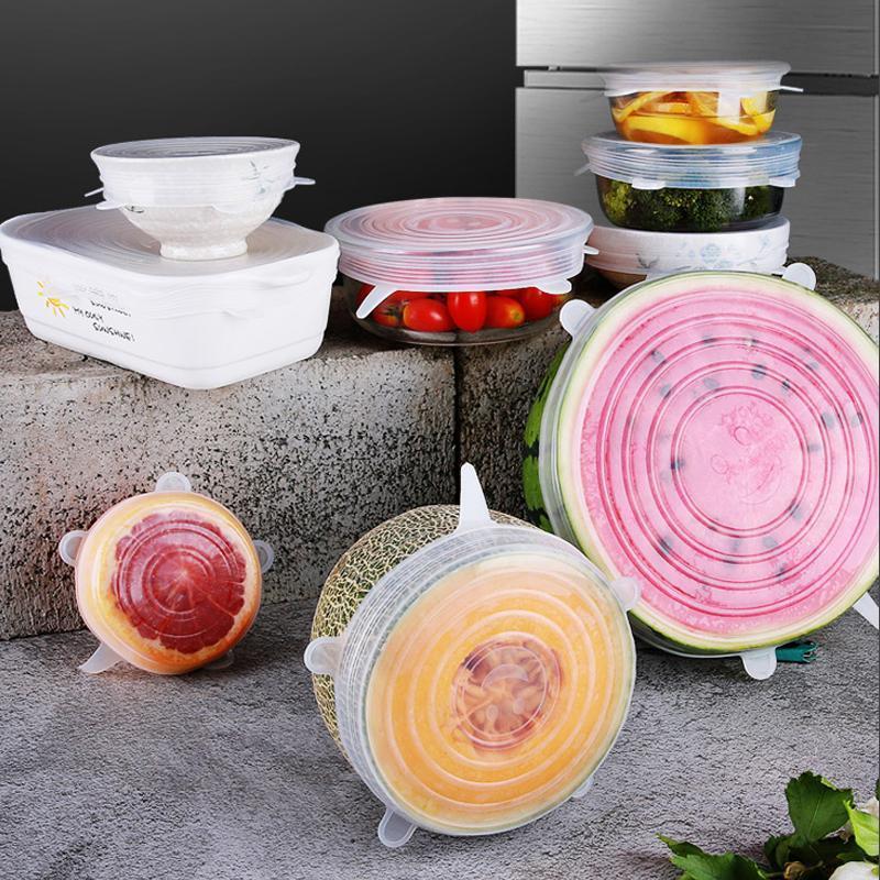 Couvercles extensibles en silicone Lighteme Kitchen - Matériau amélioré