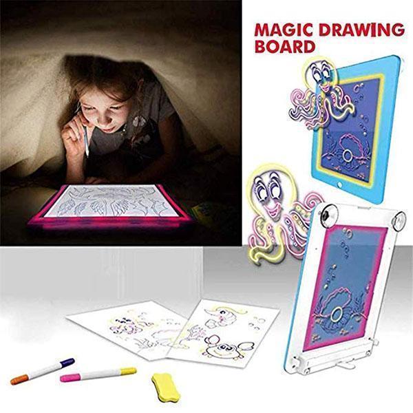 Lighteme 3D Magic Zeichenblock (2 Farben)