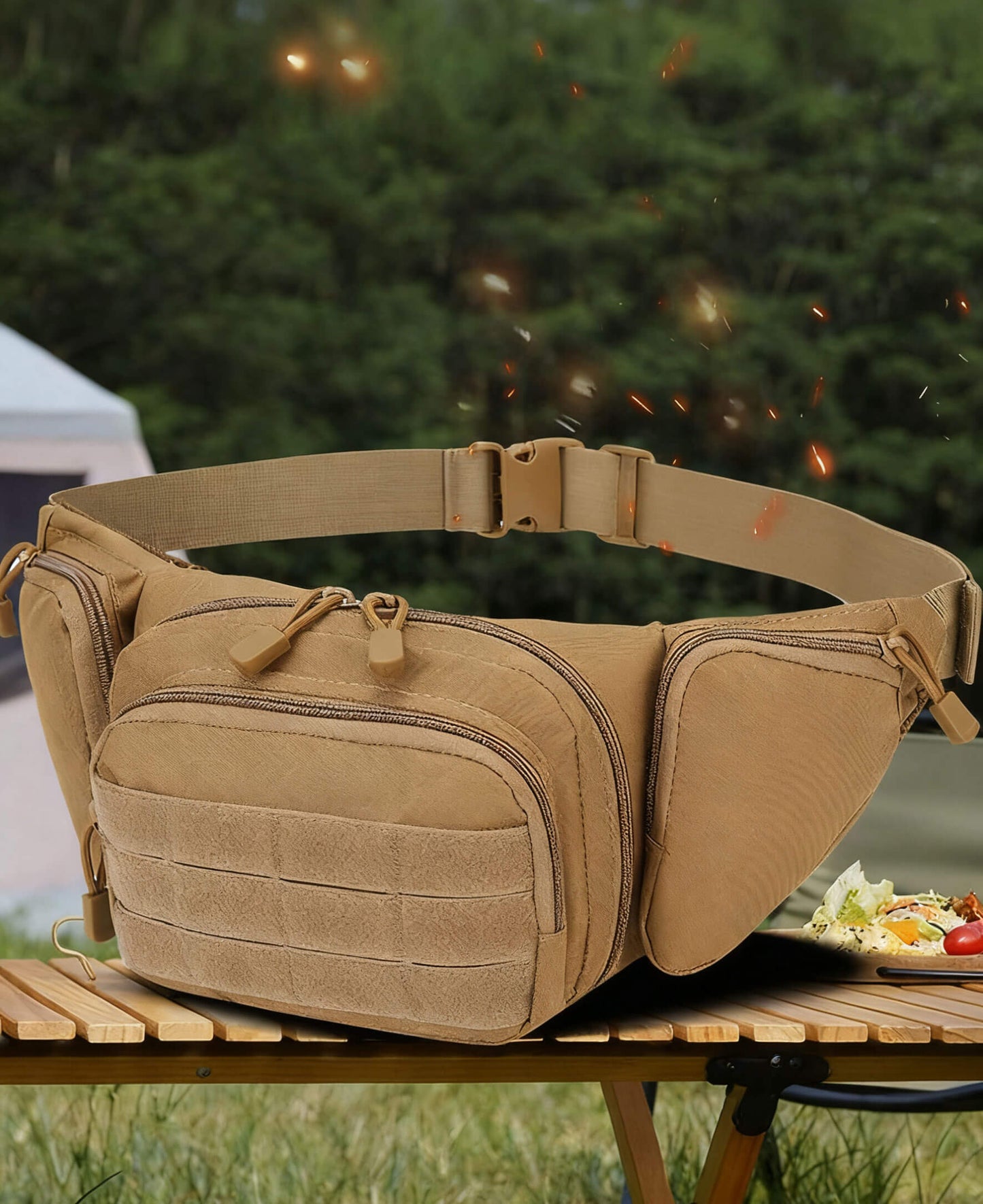 Lighteme Outdoor multi-functional tactical waterproof waist bag