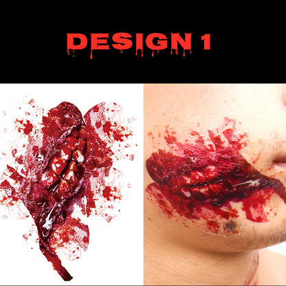 Ihrtrade 2020 Top 4 Halloween Tattoo Sticker (2-pack) (3 Types)