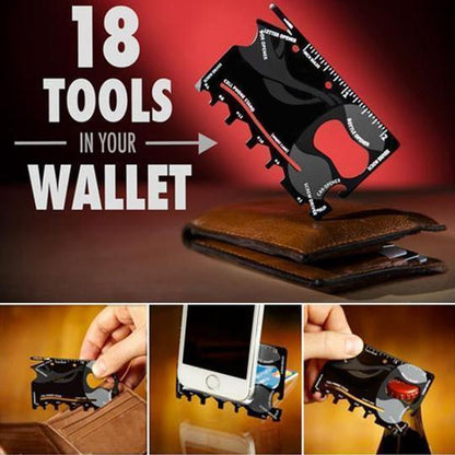Lighteme 18 in 1 Multi-purpose Credit Card Pocket Tool