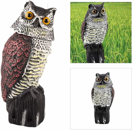 Leurre Hibou Lighteme à tête rotative - Le hibou à tête rotative veille