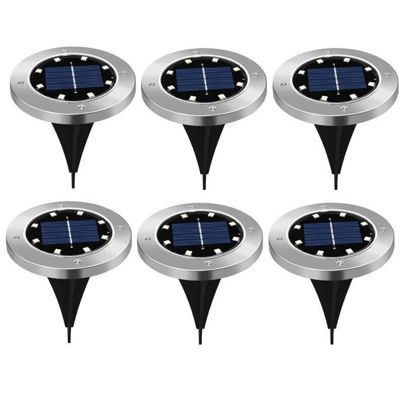 (6er-Pack) Lighteme Colorize Solarleuchten Farbwechsel-Ringleuchten im Boden 