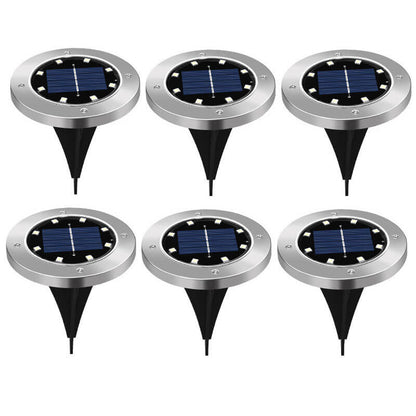 (6er-Pack) Lighteme Colorize Solarleuchten Farbwechsel-Ringleuchten im Boden 