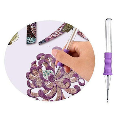 Lighteme Regenbogenfarbenes Stickgarn-Einfädelwerkzeug, 136 Sets