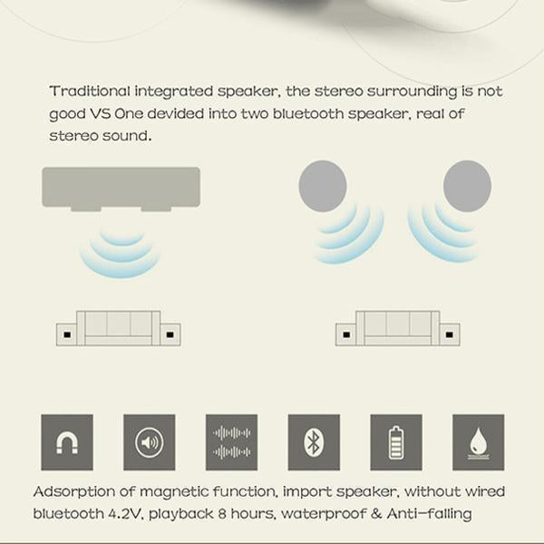 Lighteme TWS Magnetic Bluetooth Speaker (2 colors)