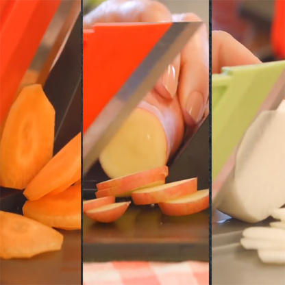 Poussez et tirez manuellement le jambon et coupez.