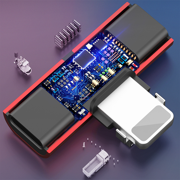 Adaptateur Lightning Lighteme pour iPhone (5 couleurs)