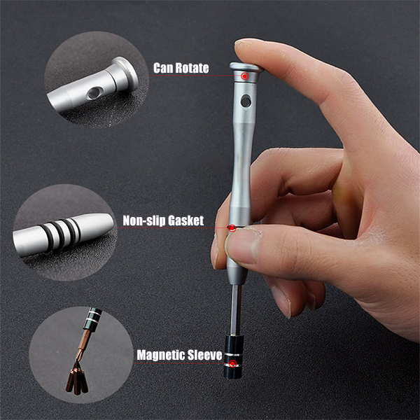 Jeu de tournevis Lighteme 60 en 1 (5 couleurs)