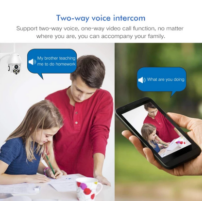 IHRneeria Cam+ Outdoor WiFi Camera (Plug: US,AU,EU,UK) (SD Card: 32G,64G,128G)