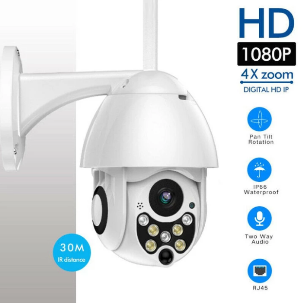 IHRneeria Cam+ Outdoor WiFi Camera (Plug: US,AU,EU,UK) (SD Card: 32G,64G,128G)