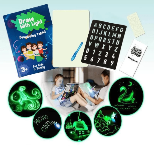 Lighteme Dessin Lumineux - Jouet Amusant et Éducatif (3 Tailles)
