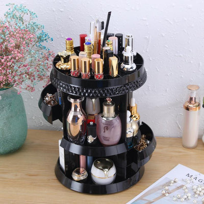 This 360° rotating organizer is perfect for you, your family, and friends