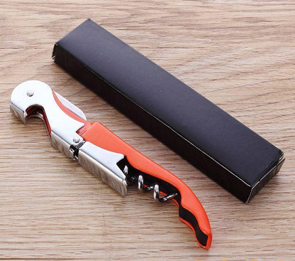 Features integrated of wine opener,beer opener and foil cutter