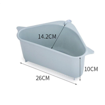 this shelf fits neatly most sinks and any corner