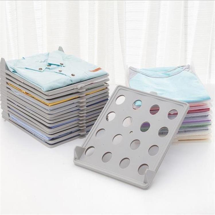it's like a folding board that keeps your clothes neat and orderly and won't wrinkle