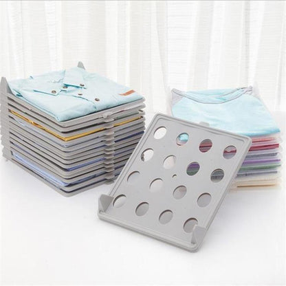 it's like a folding board that keeps your clothes neat and orderly and won't wrinkle