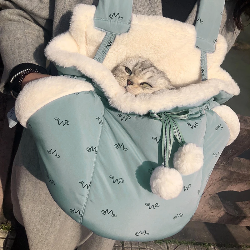 Lighteme Komfortable Haustiertasche, warme Tragetasche für die Brust (2 Farben)