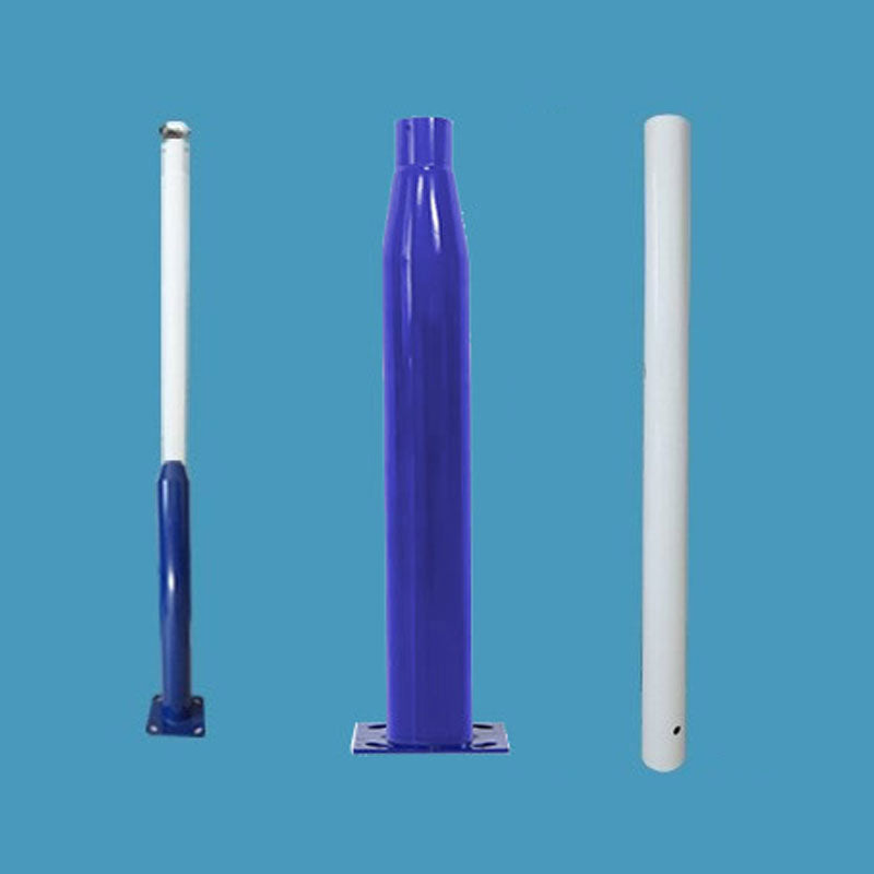 Lighteme 20 Fuß kommerzieller Straßen-/Parkplatz-/Flaggenlichtmast, Aluminium + Käfig, 1er-Pack