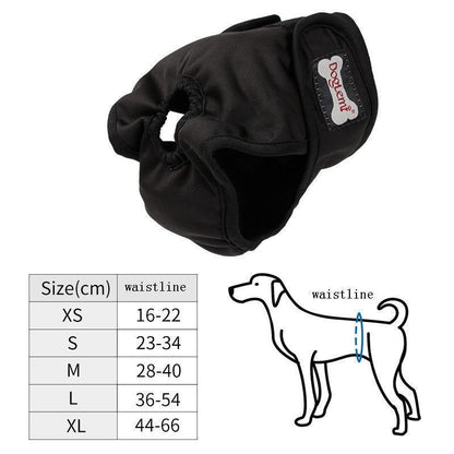 Lighteme 2er-Pack maschinenwaschbare Hunde-Physiologische Hosen (3 Farben &amp; 5 Größen)