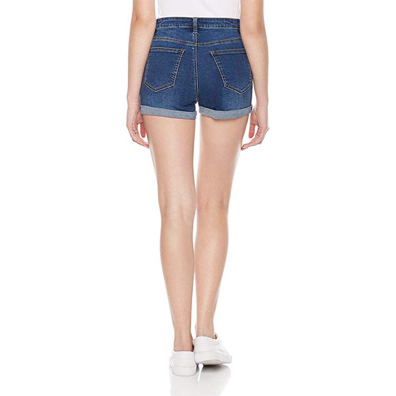 Ihrtrade 6" Mid Rise Rolled cuffs Denim Shorts