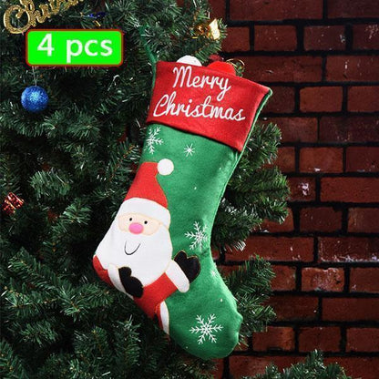 Lighteme Christmas Stocking Gift Bags (4 Pcs)