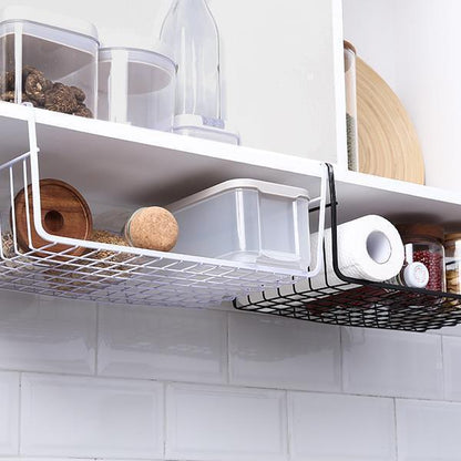 Panier de rangement Lighteme à placer sous une étagère (2 types, 3 couleurs et 2 tailles)