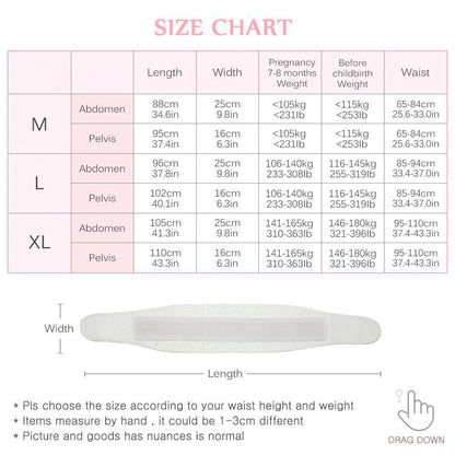Ceinture abdominale et pelvienne Lighteme pour la récupération post-partum (2 couleurs et 3 tailles)