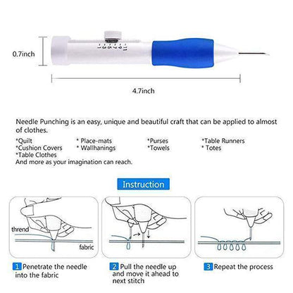 Lighteme Regenbogenfarbenes Stickgarn-Einfädelwerkzeug, 136 Sets
