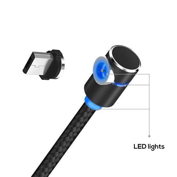 Ihrtrade 360° Magnetic Charging Cable For Apple / Micro-USB / USB-C (4 colors & 3 models)